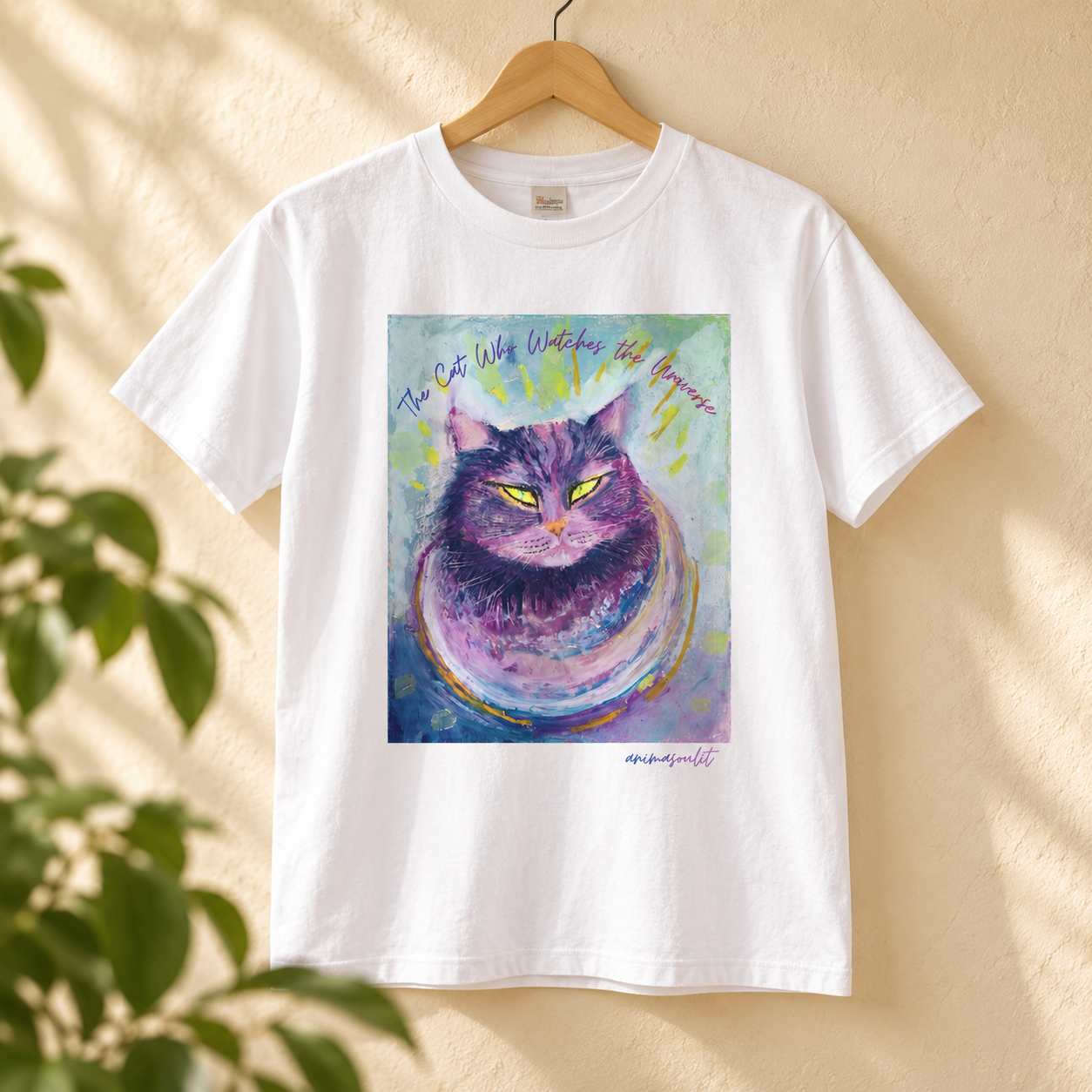 The Cat Who Watches the Universe — 猫アートTシャツ